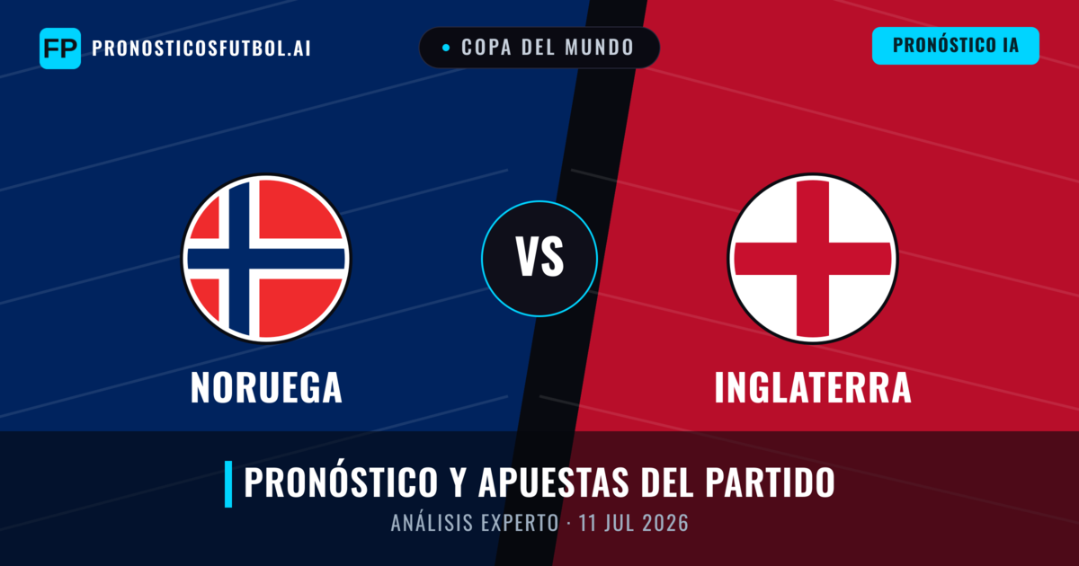 Noruega vs Inglaterra — pronóstico y previa del partido