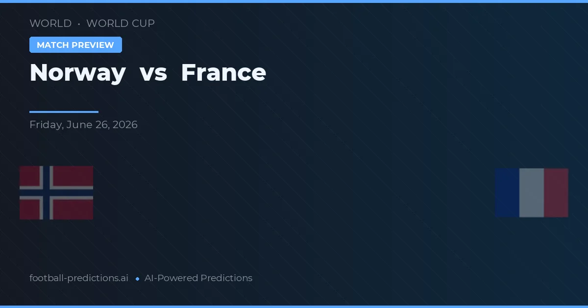 Noruega vs Francia — pronóstico y previa del partido