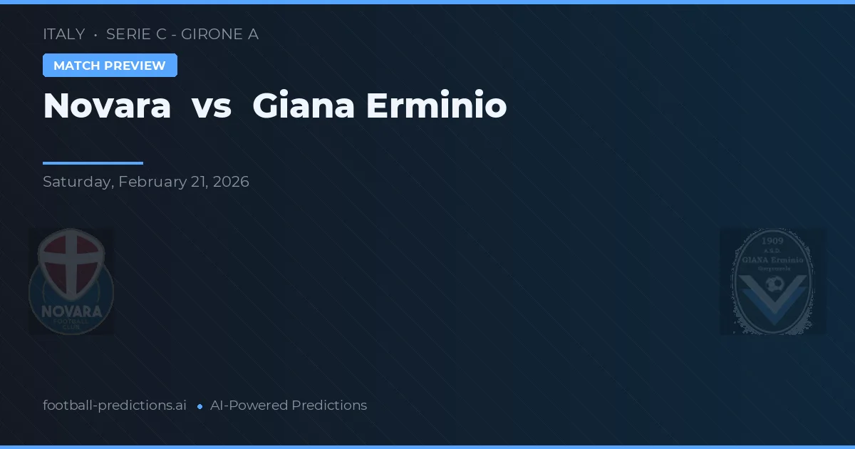 Novara vs Giana Erminio — pronóstico y previa del partido