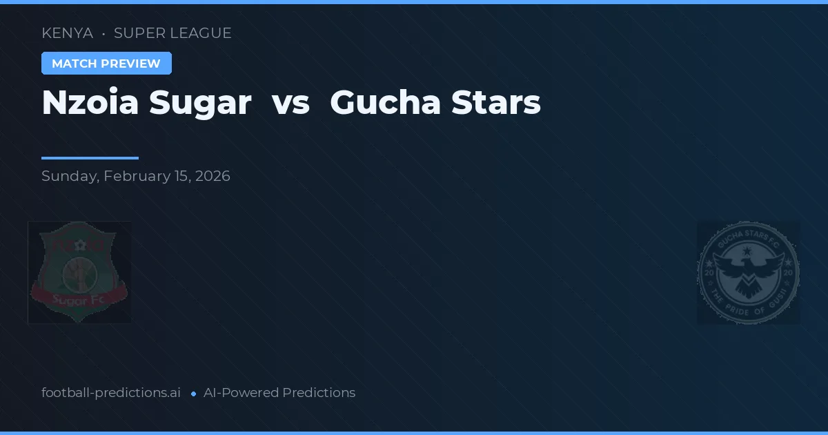 Nzoia Sugar vs Estrellas Gucha — pronóstico y previa del partido
