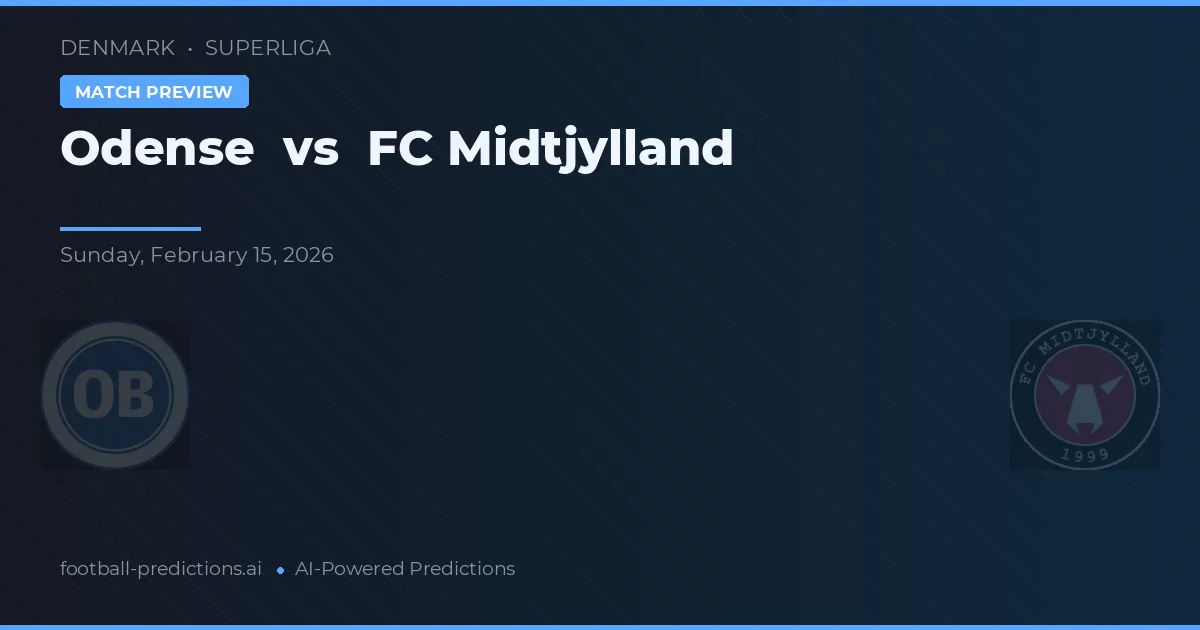Odense vs FC Midtjylland — pronóstico y previa del partido
