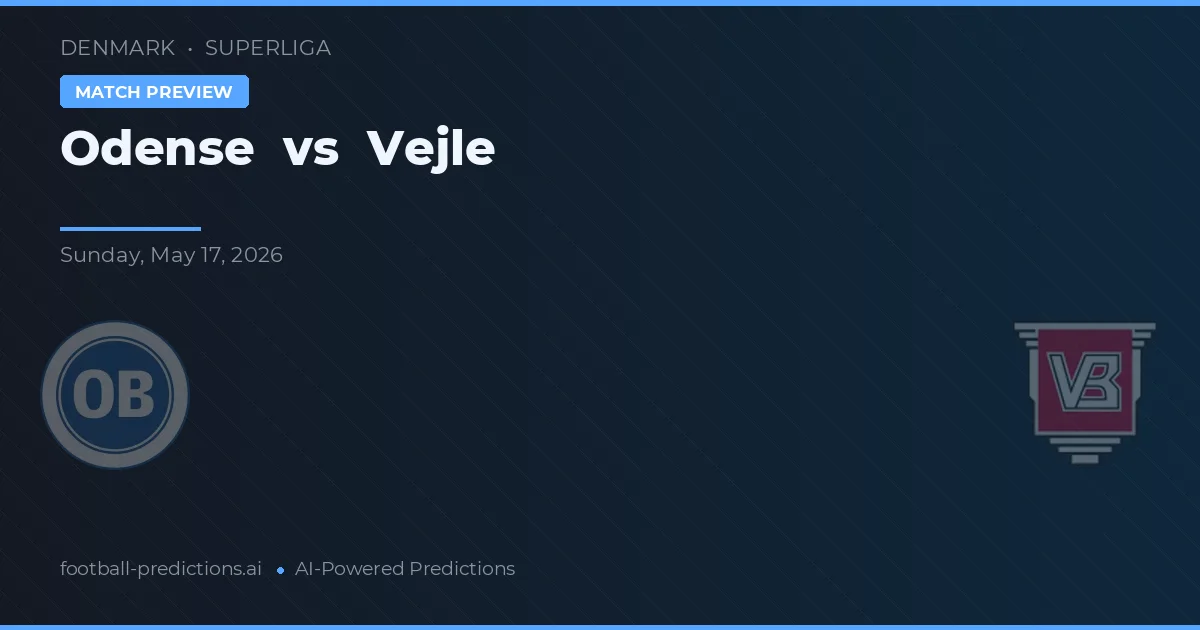 Odense vs Vejle — pronóstico y previa del partido