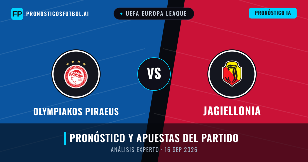 Olympiakos Piraeus vs Jagiellonia — pronóstico y previa del partido