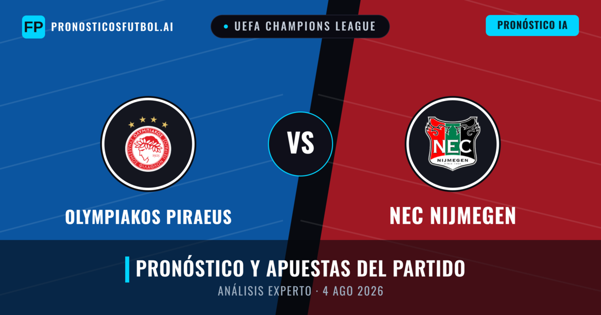 Olympiakos Piraeus vs NEC Nijmegen — pronóstico y previa del partido