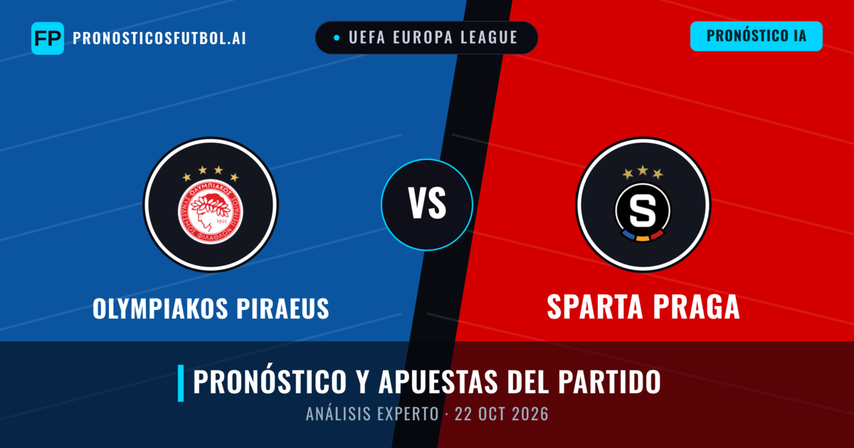 Olympiakos Piraeus vs Sparta Praga — pronóstico y previa del partido