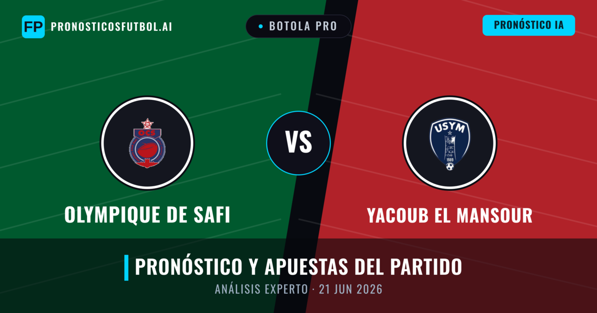 Olympique de Safi vs Yacoub El Mansour — pronóstico y previa del partido