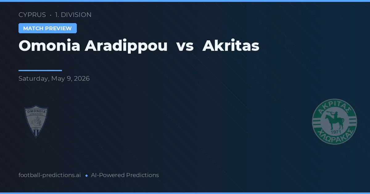 Omonia Aradippou vs Akritas — pronóstico y previa del partido