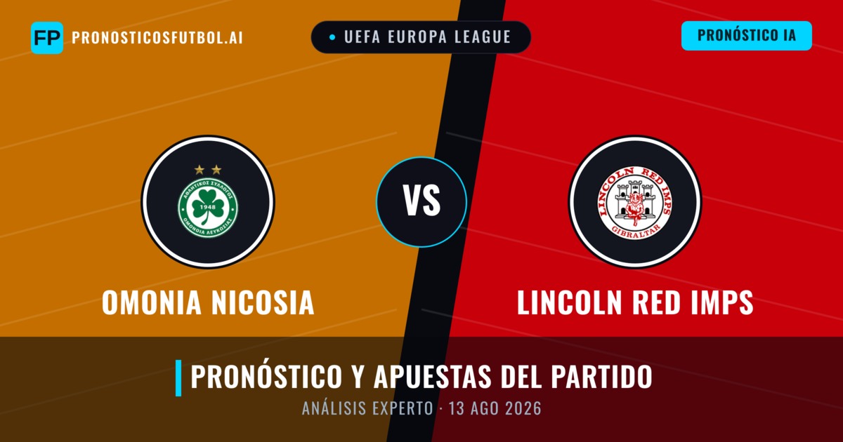 Omonia Nicosia vs Lincoln Red Imps — pronóstico y previa del partido