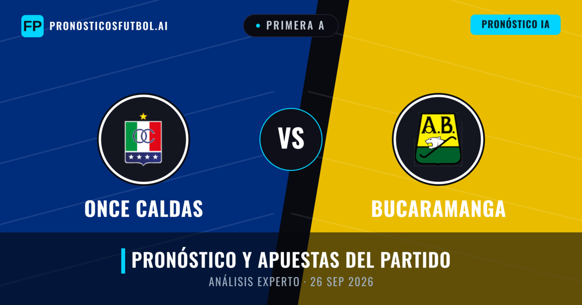 Once Caldas vs Bucaramanga — pronóstico y previa del partido