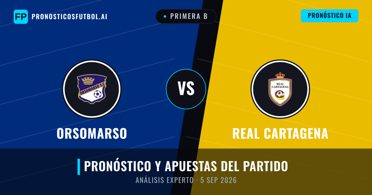 Orsomarso vs Real Cartagena — pronóstico y previa del partido
