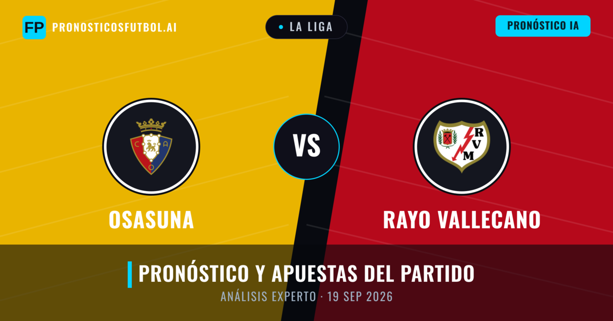 Osasuna vs Rayo Vallecano — pronóstico y previa del partido