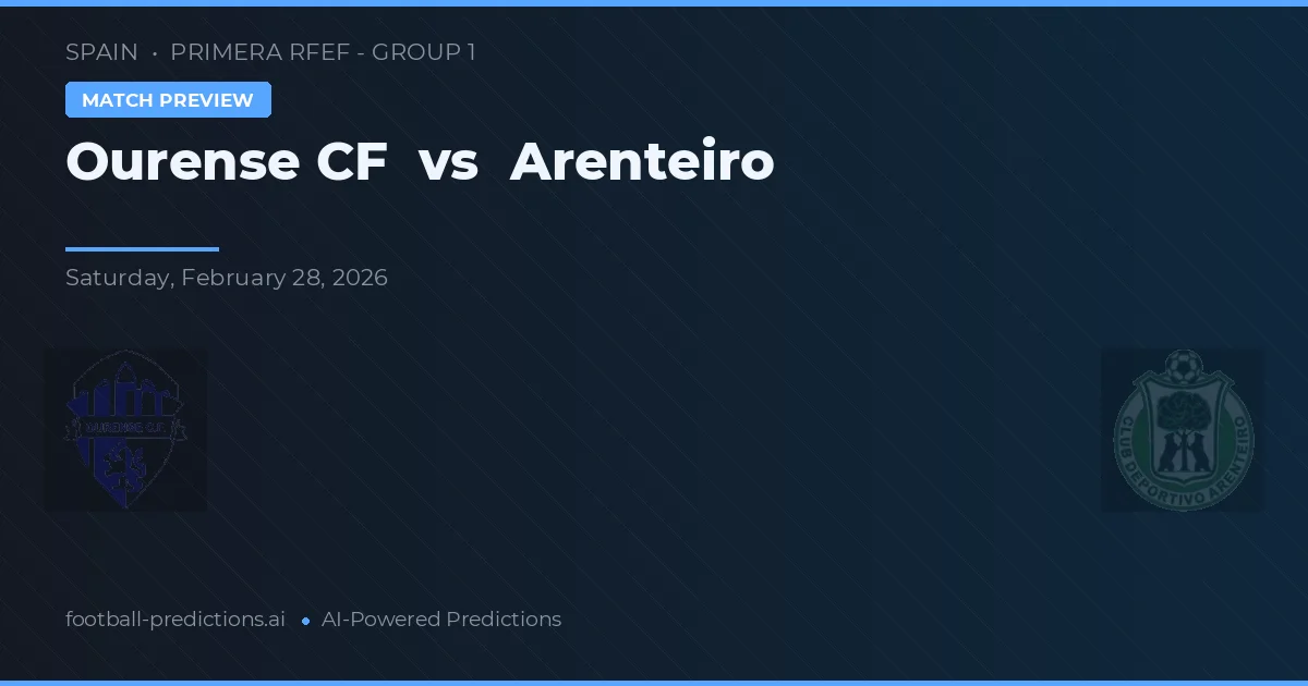 Ourense CF vs Arenteiro — pronóstico y previa del partido