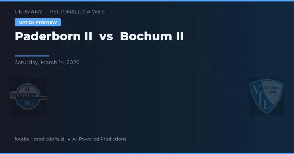 Paderborn II vs Boca Juniors II — pronóstico y previa del partido