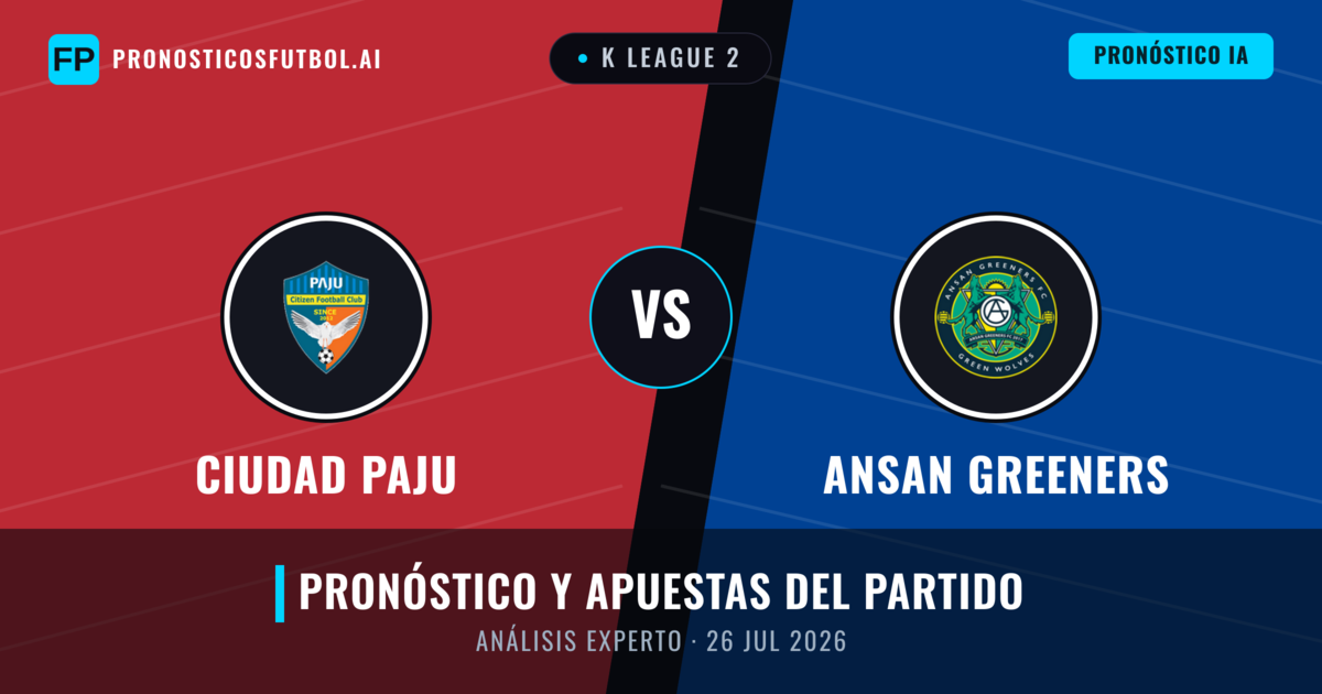 Ciudad Paju vs Ansan Greeners — pronóstico y previa del partido