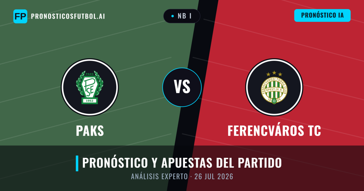 Paks vs Ferencváros TC — pronóstico y previa del partido