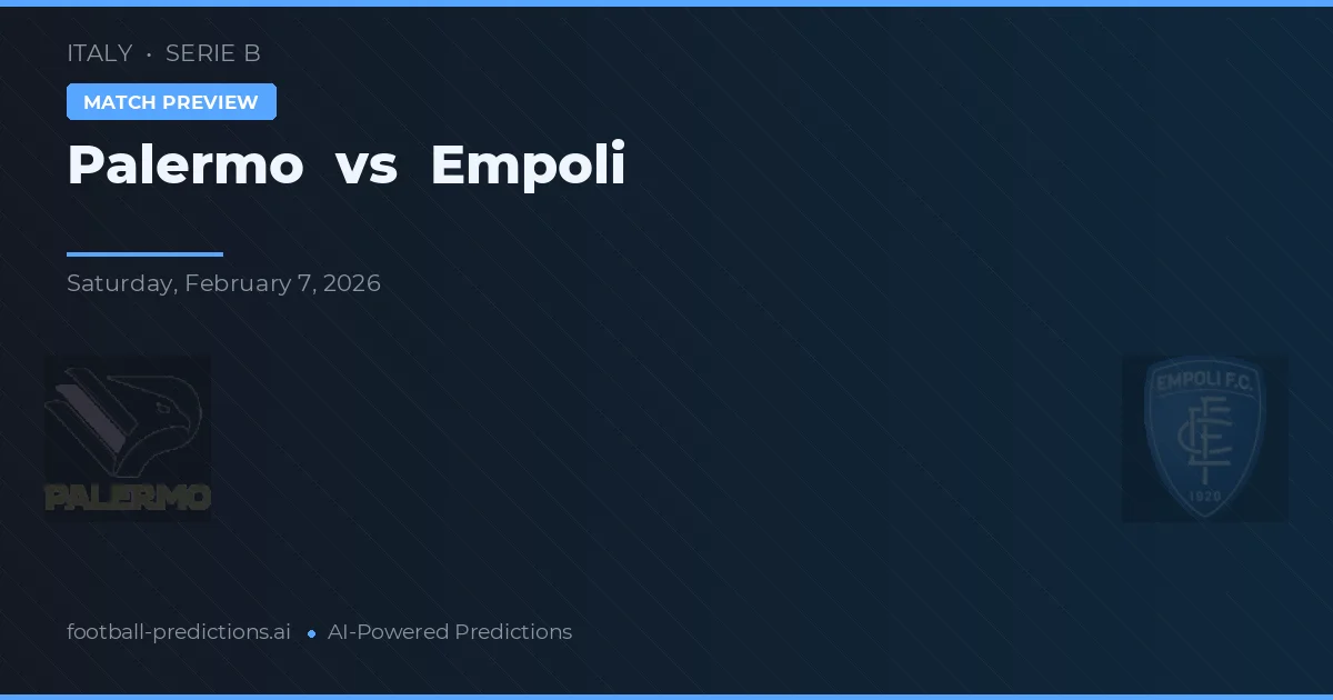 Palermo vs Empoli — pronóstico y previa del partido