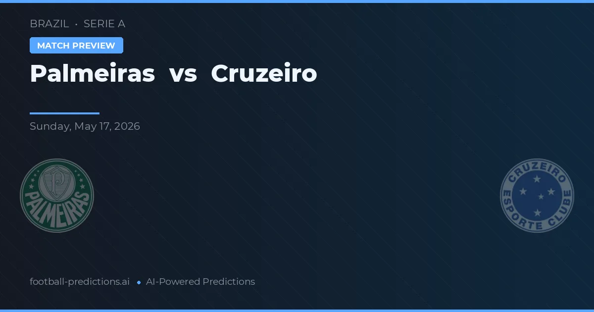 Palmeiras vs Cruzeiro — pronóstico y previa del partido