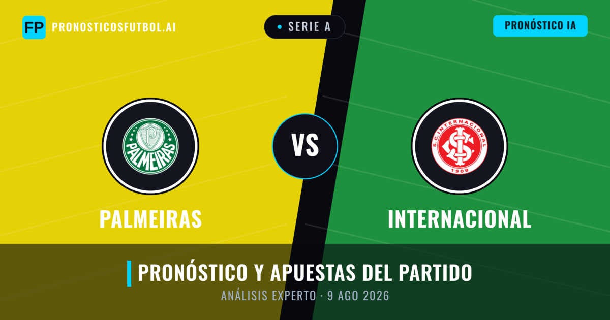 Palmeiras vs Internacional — pronóstico y previa del partido