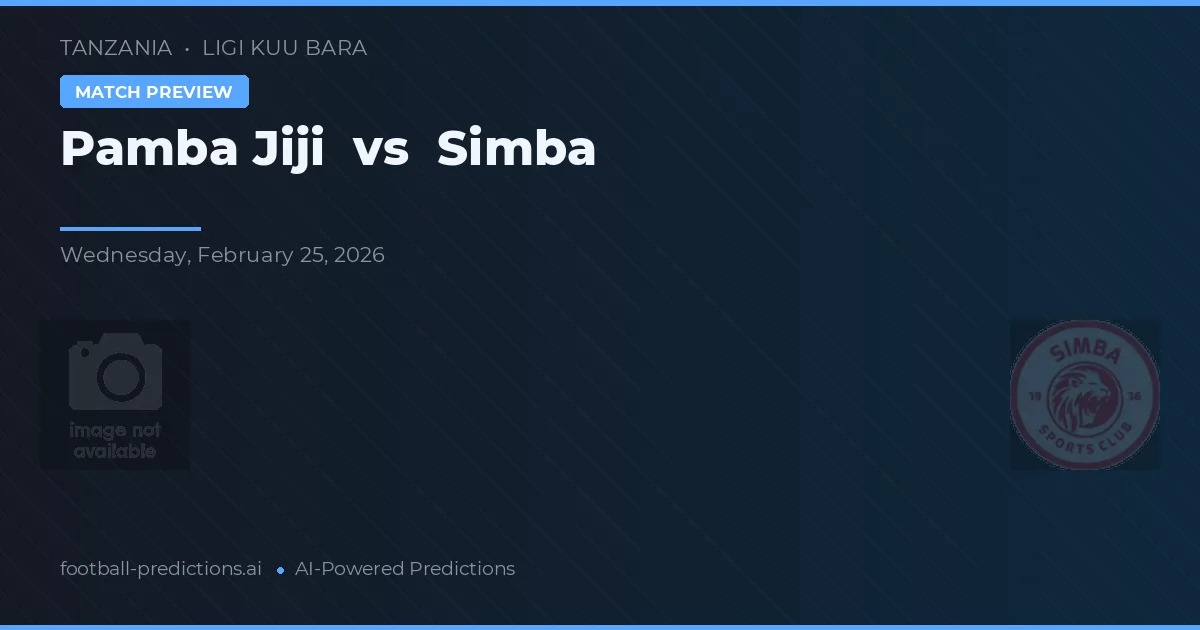 Pamba Jiji vs Simba — pronóstico y previa del partido