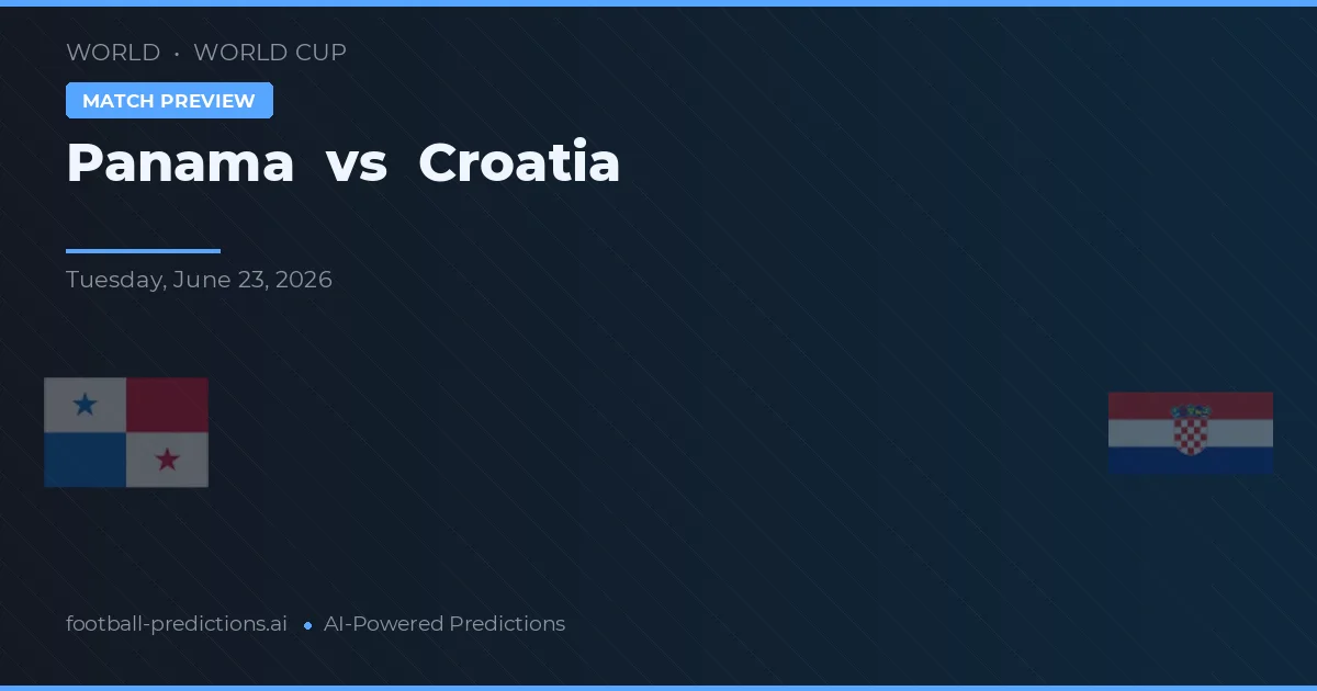 Panamá vs Croacia — pronóstico y previa del partido