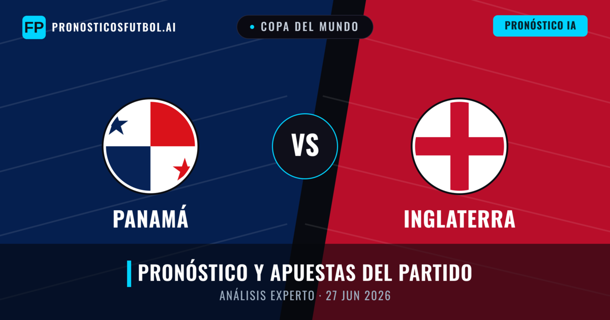 Panamá vs Inglaterra — pronóstico y previa del partido
