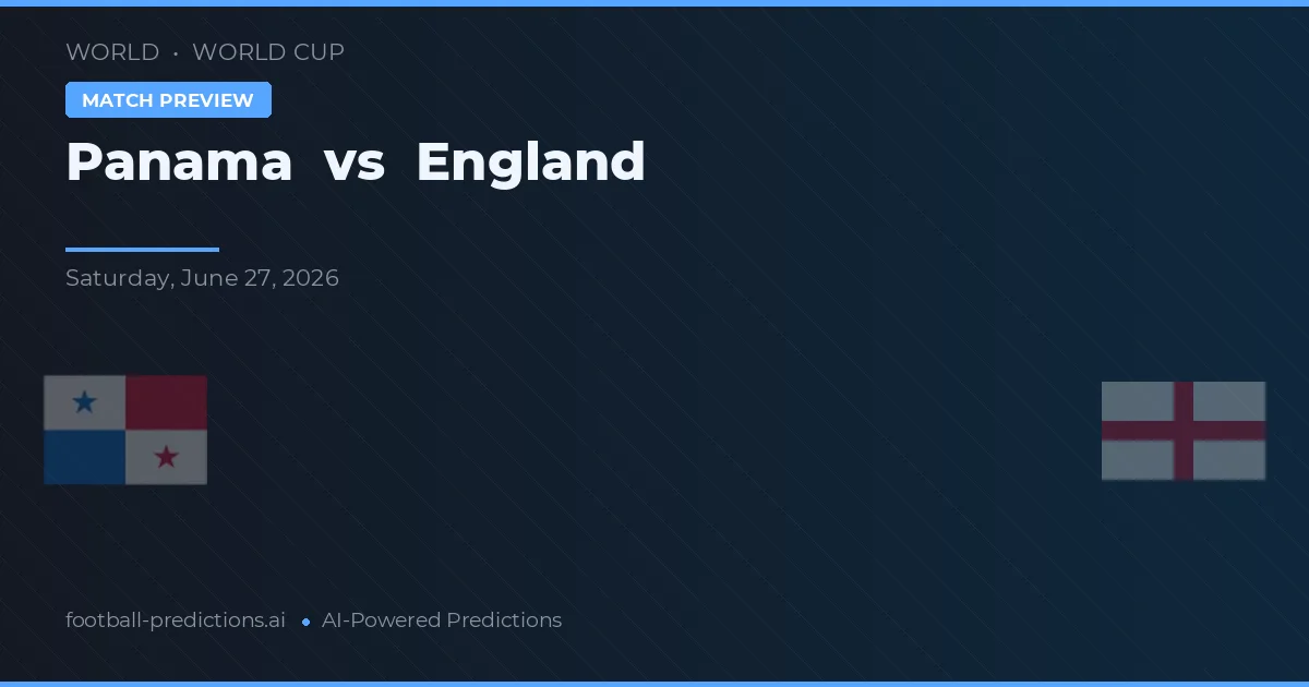 Panamá vs Inglaterra — pronóstico y previa del partido