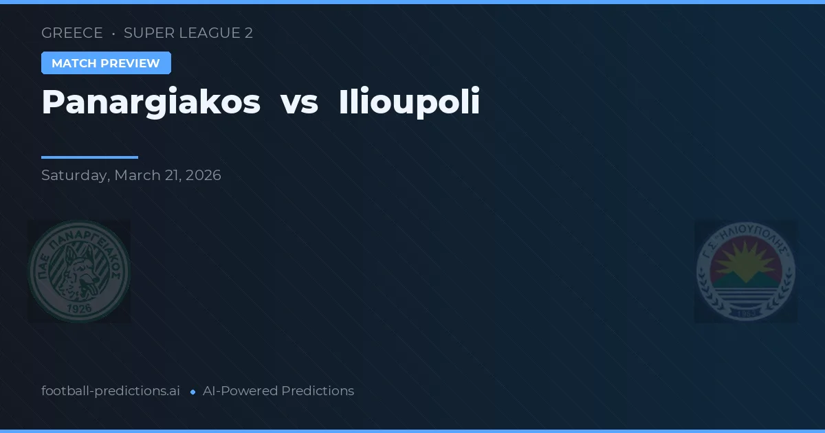 Panargiakos vs Estrela — pronóstico y previa del partido
