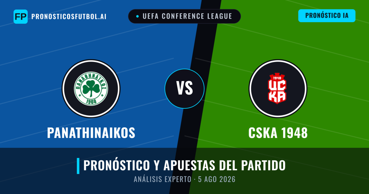 Panathinaikos vs CSKA 1948 — pronóstico y previa del partido