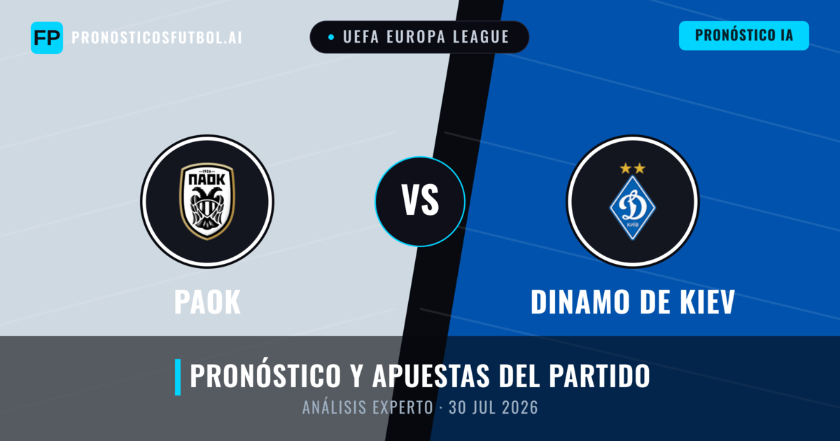 PAOK vs Dinamo de Kiev — pronóstico y previa del partido