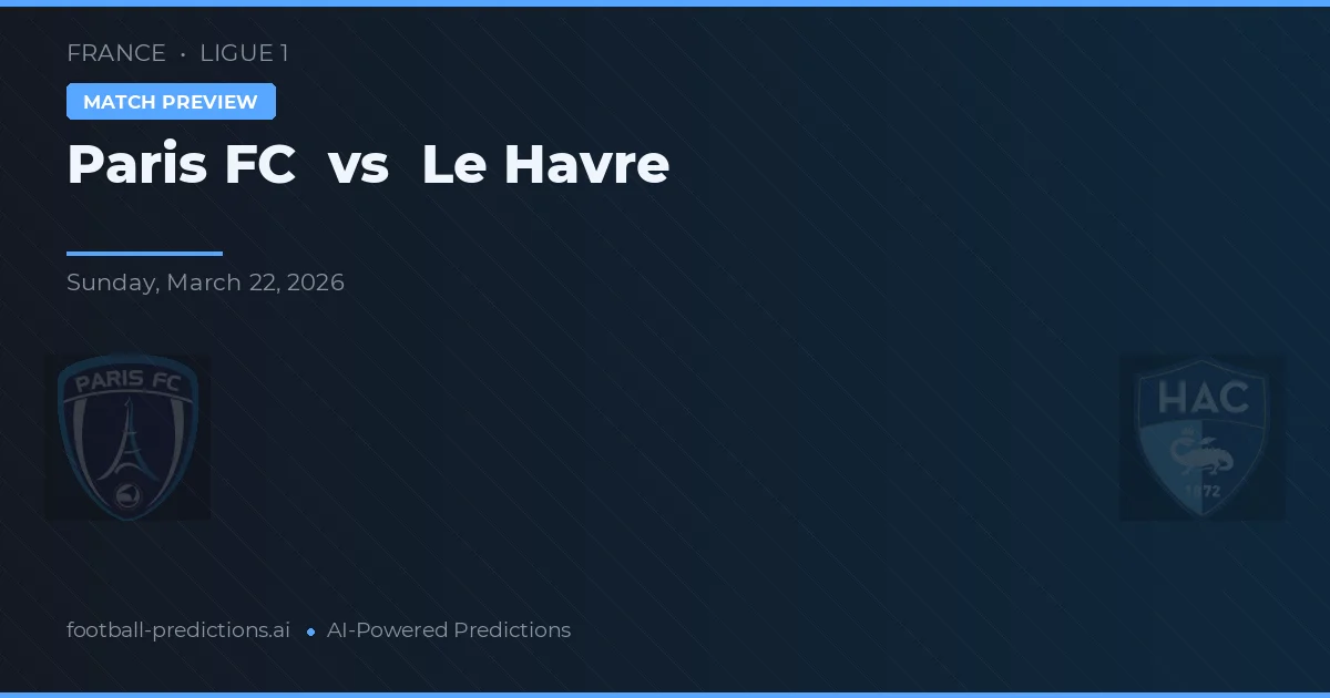 Paris FC vs Le Havre — pronóstico y previa del partido