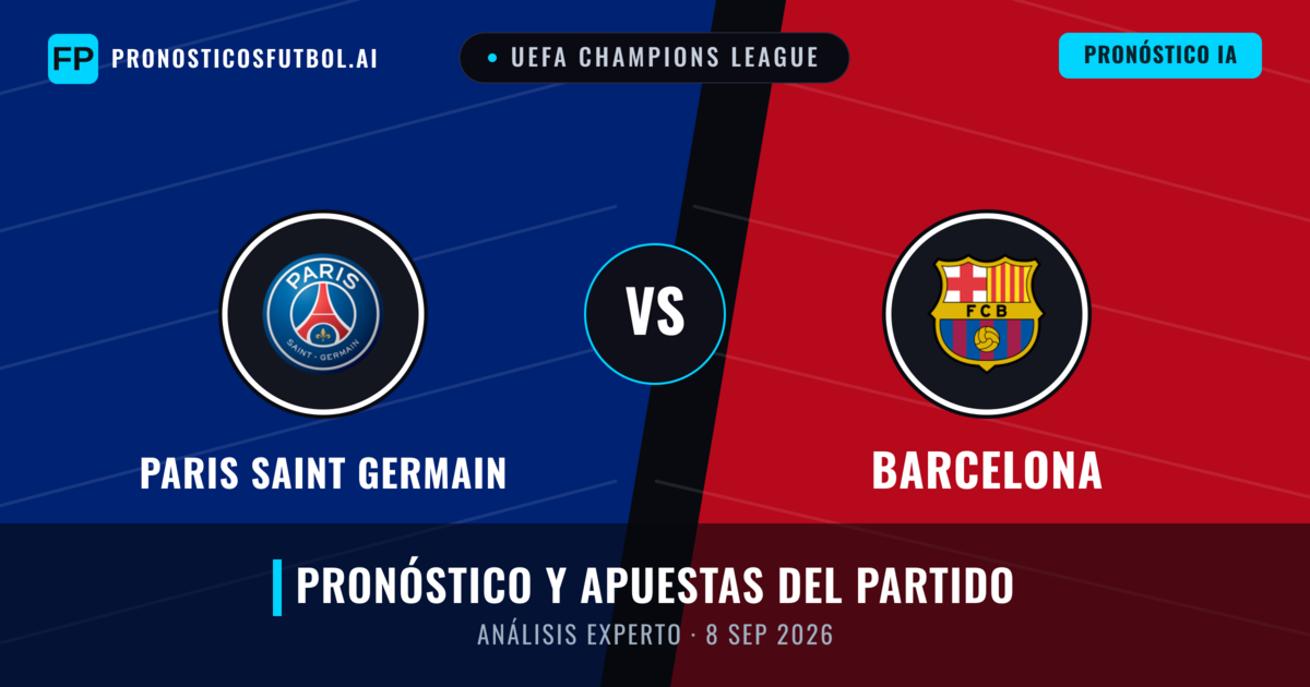 Paris Saint Germain vs Barcelona — pronóstico y previa del partido