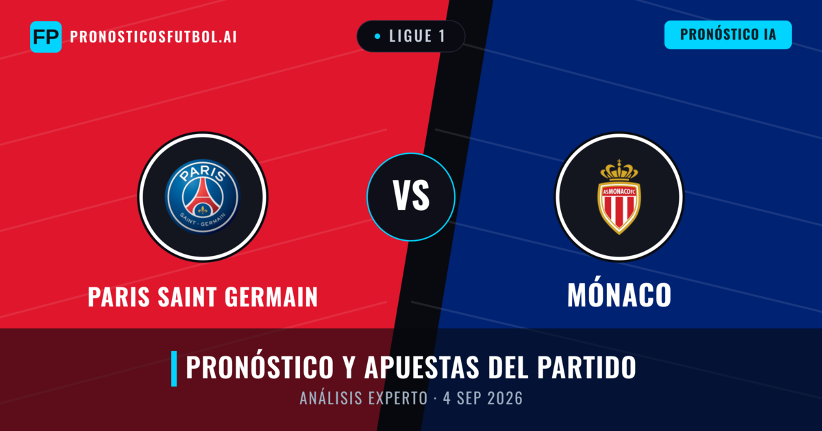 Paris Saint Germain vs Mónaco — pronóstico y previa del partido
