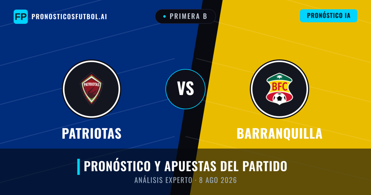 Patriotas vs Barranquilla — pronóstico y previa del partido