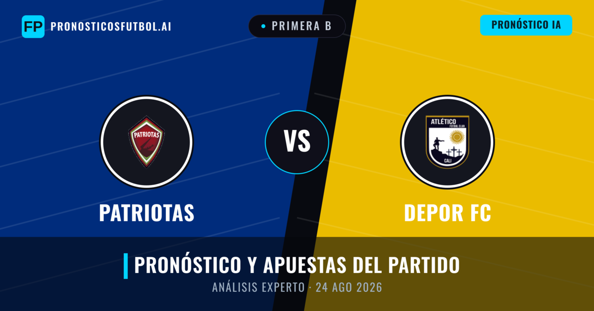 Patriotas vs Depor FC — pronóstico y previa del partido