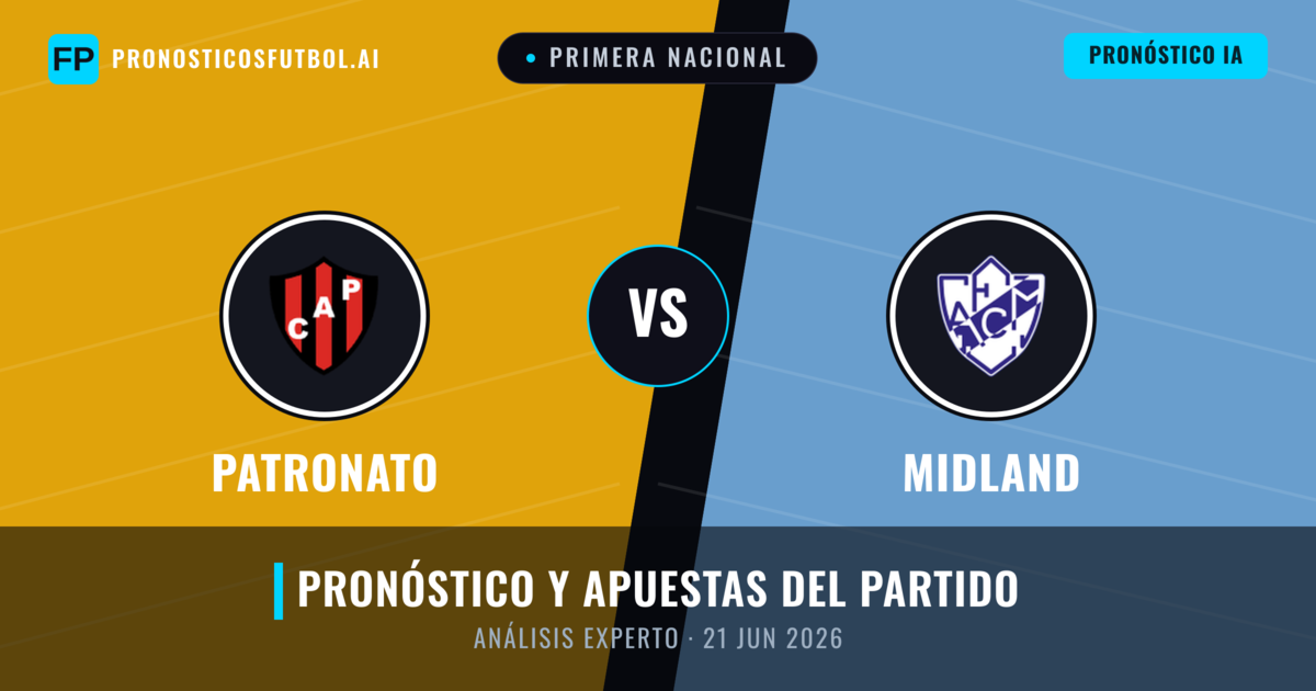 Patronato vs Midland — pronóstico y previa del partido