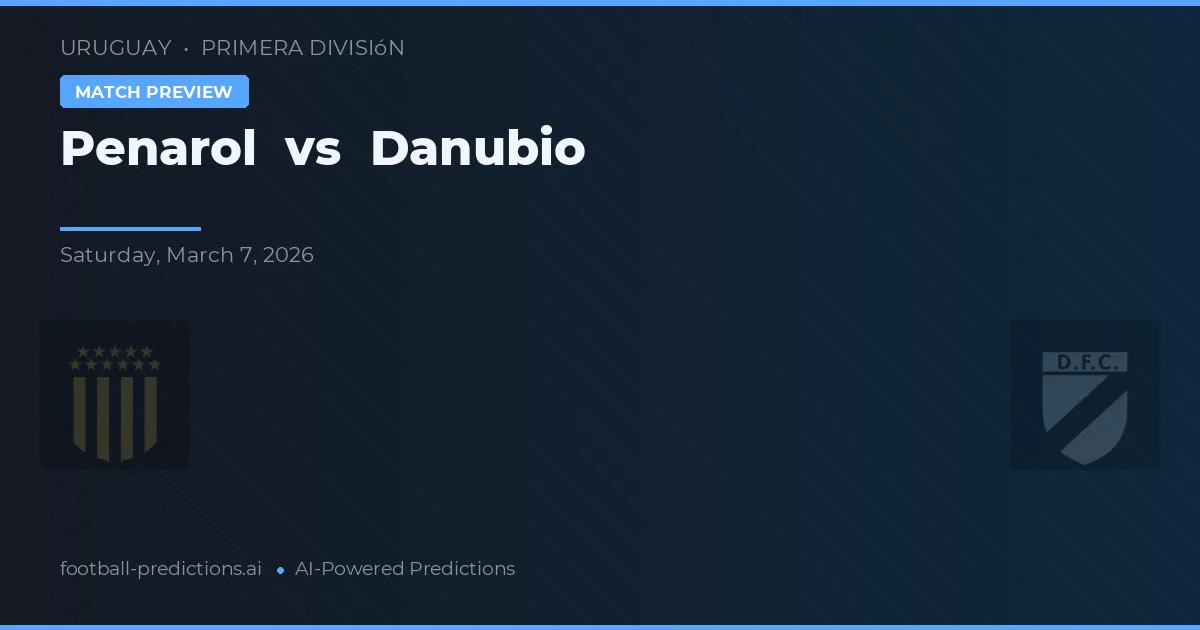 Peñarol vs Danubio — pronóstico y previa del partido