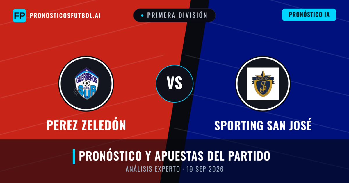Perez Zeledón vs Sporting San José — pronóstico y previa del partido