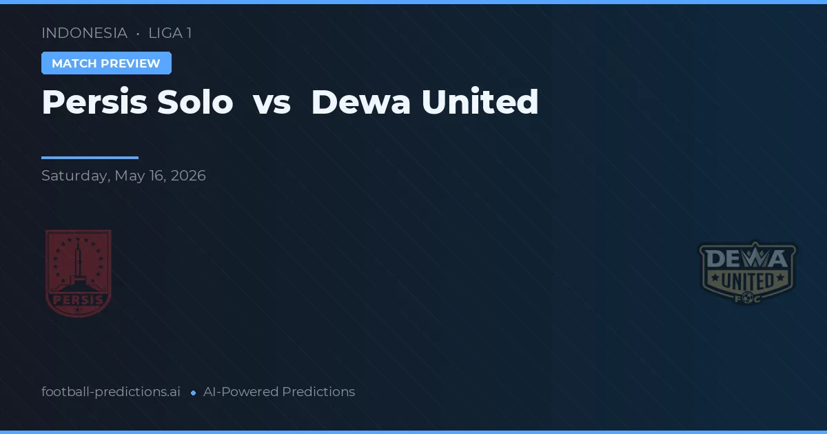 Persis Solo vs Dewa United — pronóstico y previa del partido
