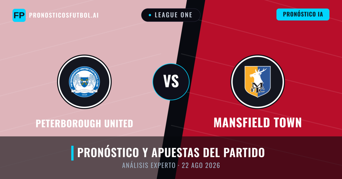 Peterborough United vs Mansfield Town — pronóstico y previa del partido