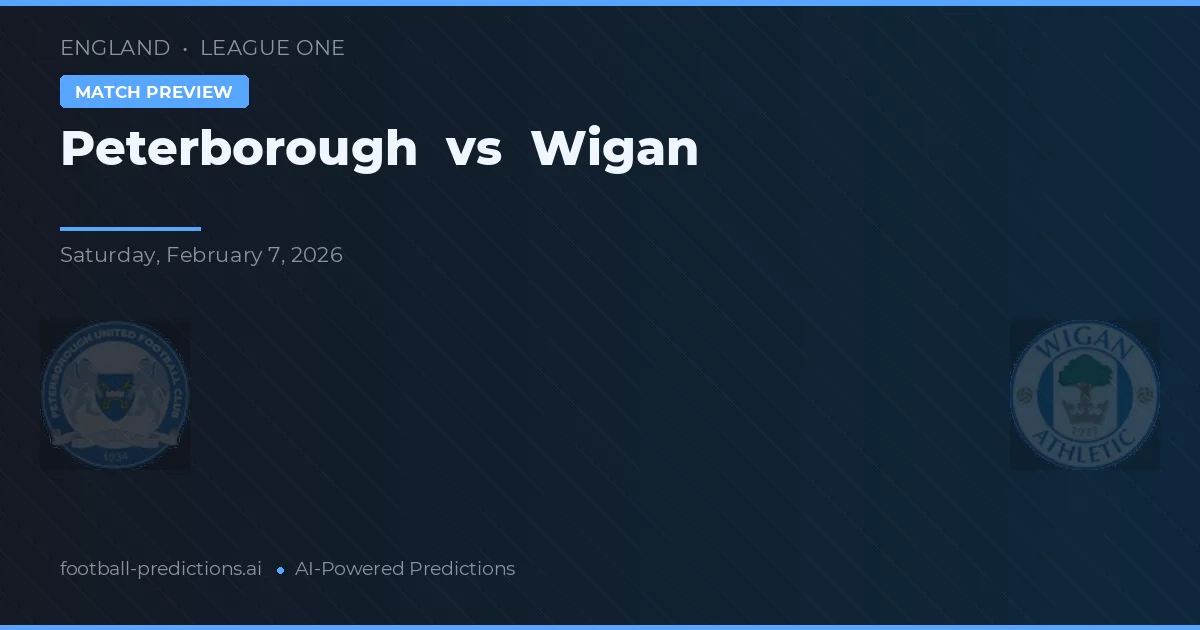 Peterborough United vs Wigan — pronóstico y previa del partido