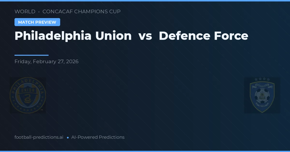Philadelphia Union vs Defensa de Trinidad y Tobago — pronóstico y previa del partido