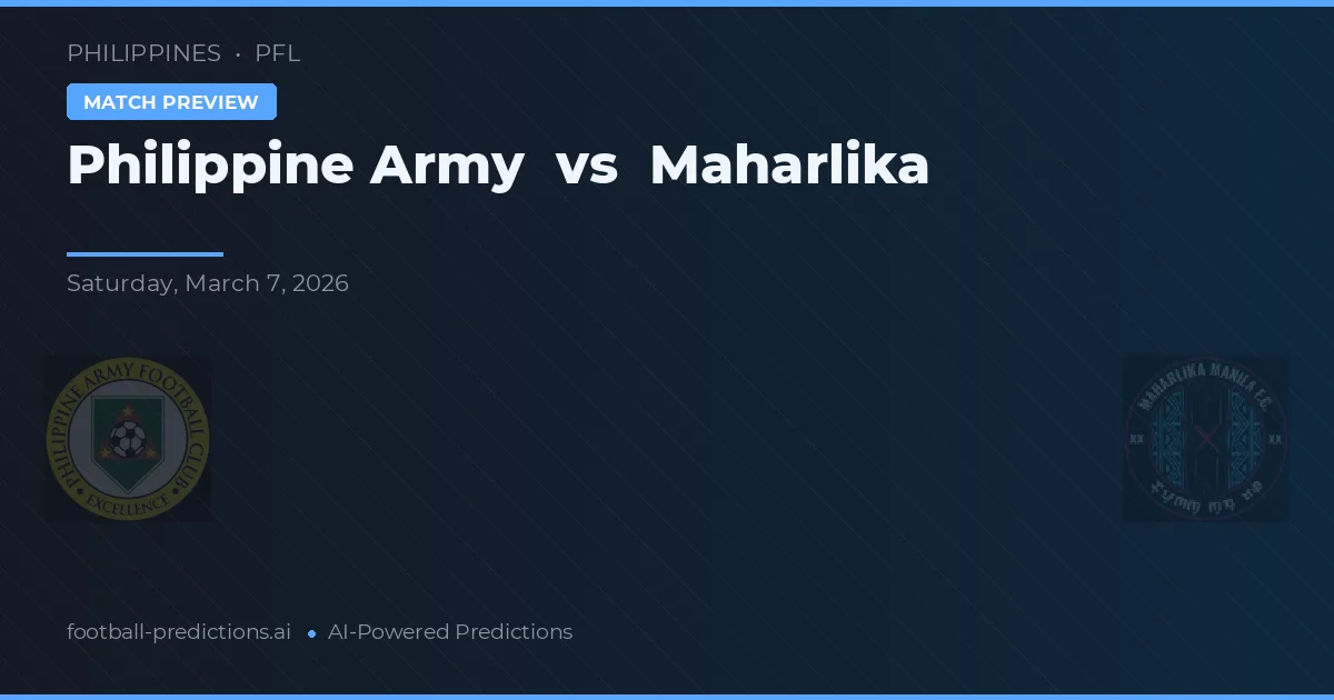 Ejército de Filipinas vs Maharlika — pronóstico y previa del partido