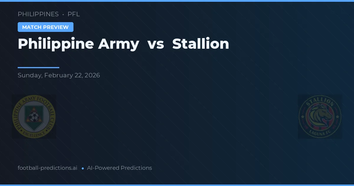 Ejército de Filipinas vs Estallón — pronóstico y previa del partido
