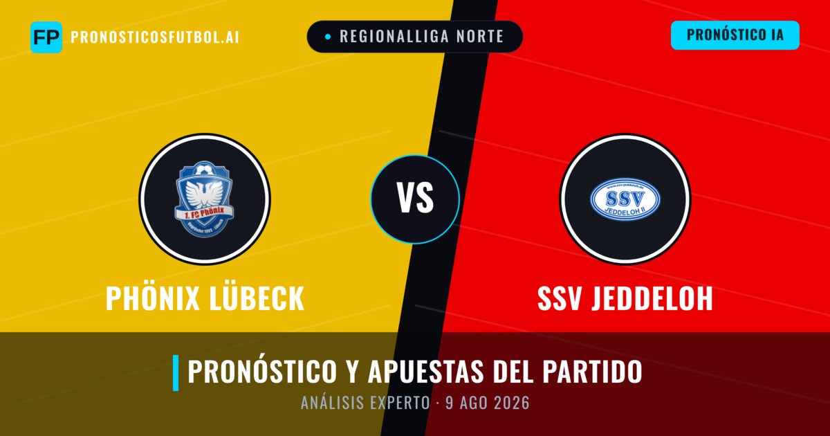 Phönix Lübeck vs SSV Jeddeloh — pronóstico y previa del partido