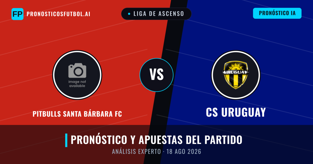 Pitbulls Santa Bárbara FC vs CS Uruguay — pronóstico y previa del partido