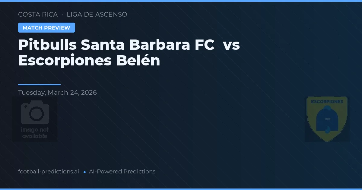 Pitbulls Santa Bárbara FC vs Escorpiones Belén — pronóstico y previa del partido