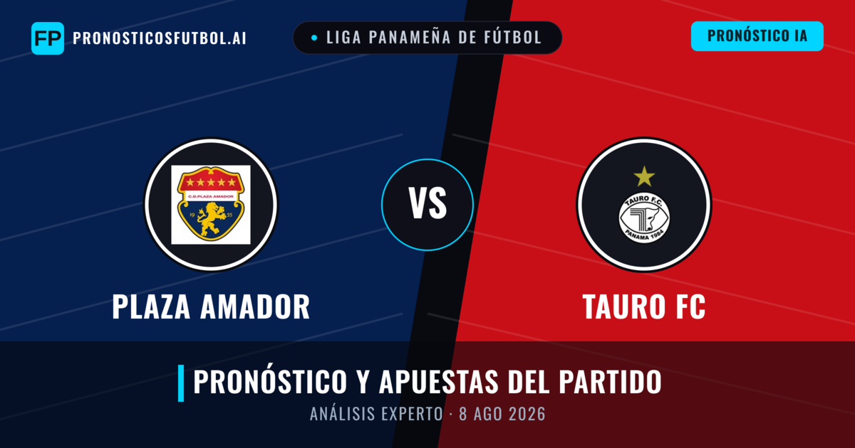 Plaza Amador vs Tauro FC — pronóstico y previa del partido