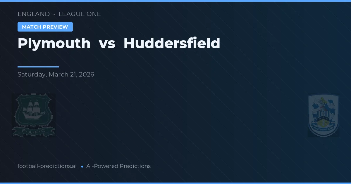 Plymouth Argyle vs Huddersfield — pronóstico y previa del partido