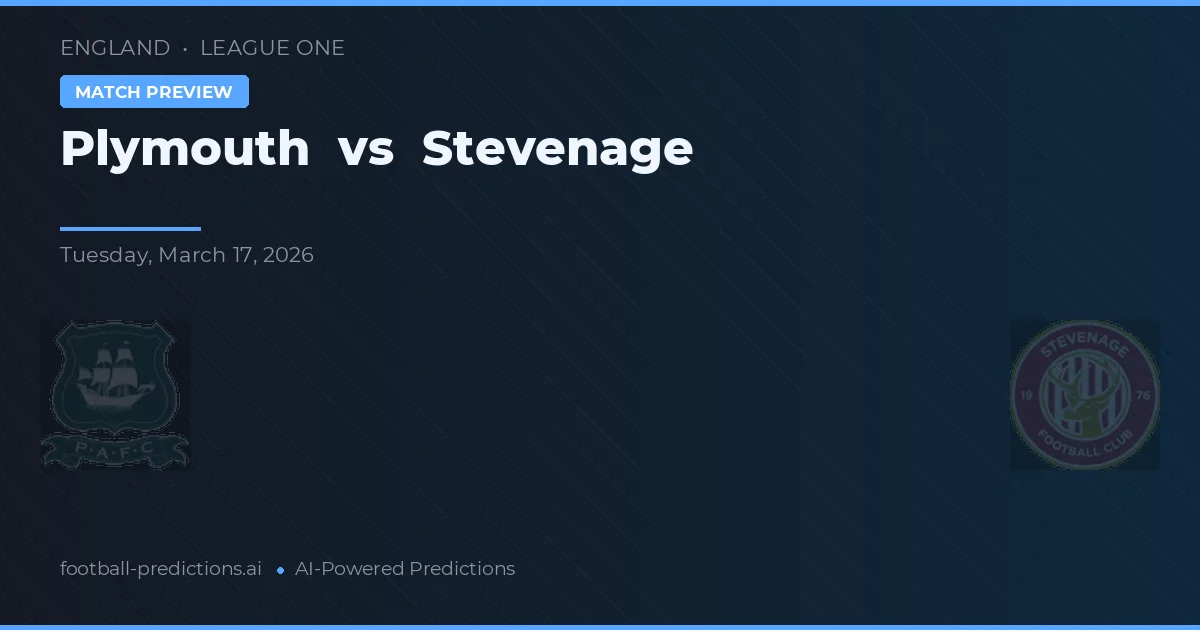 Plymouth Argyle vs Stevenage — pronóstico y previa del partido