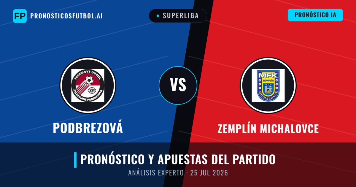 Podbrezová vs Zemplín Michalovce — pronóstico y previa del partido